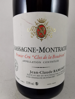 Ramonet Chassagne Montrachet Rouge Premier Cru Clos de la Boudriotte 19 37.5CL