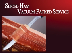 Iberico Ham Slice Service (vacuum pack unit: 100g / pack when sliced)